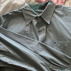 Izod button down striped shirt